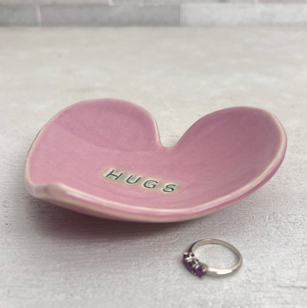 Ring Dish Heart Ceramic Handmade