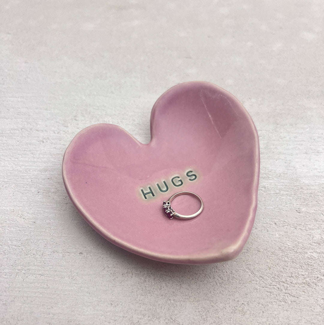 Ring Dish Heart Ceramic Handmade