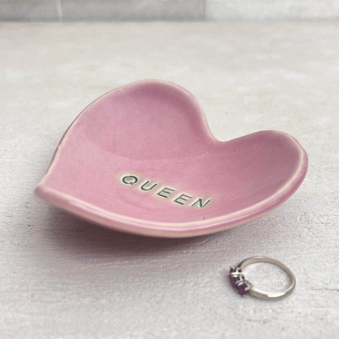 Ring Dish Heart Ceramic Handmade