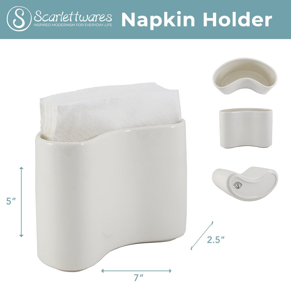 Napkin Holder Ceramic