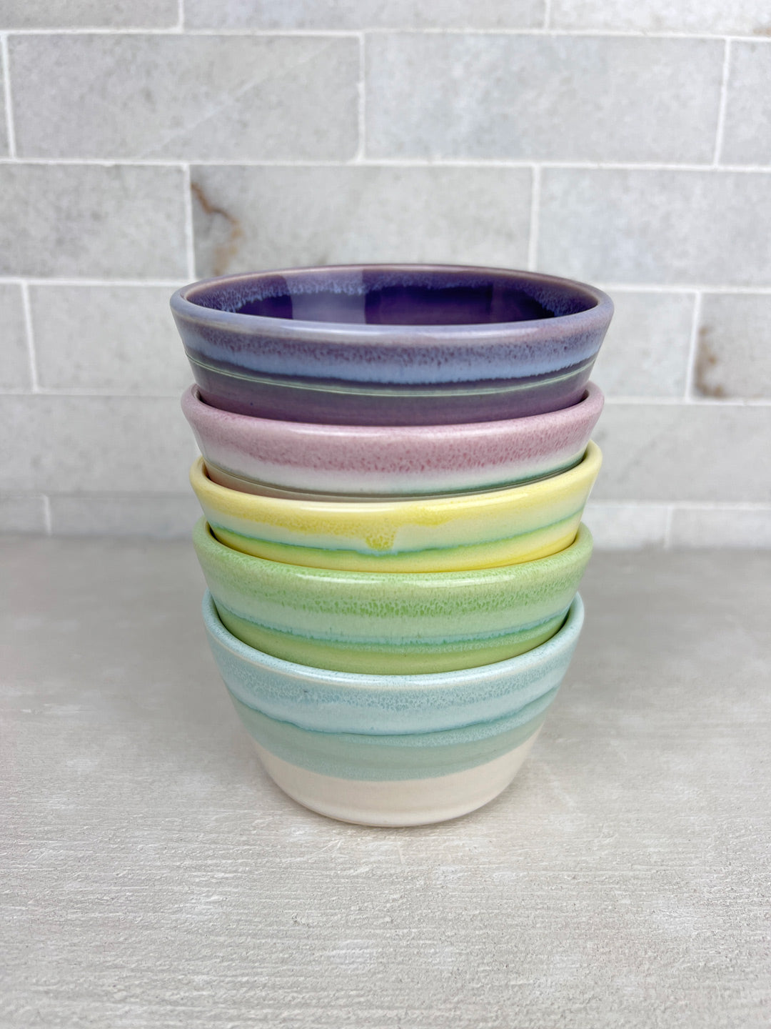 Snack Bowls Set of Five Ceramic